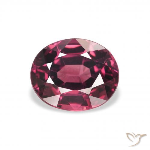 2.13ct 자연스러운 Medium Dark-Purple 로돌라이트 가넷, 타원형, VVS-VS