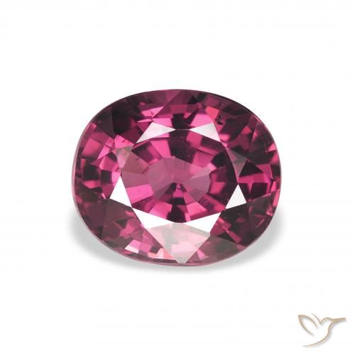 2.31ct 자연스러운 미디엄 퍼플 로돌라이트 가넷, 타원형, VVS-VS