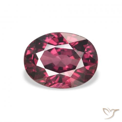 2.62ct 자연스러운 베리 퍼플 로돌라이트 가넷, 타원형, VVS-VS