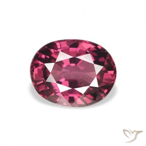 2.26ct 자연스러운 퍼플-레드 로돌라이트 가넷, 타원형, VS