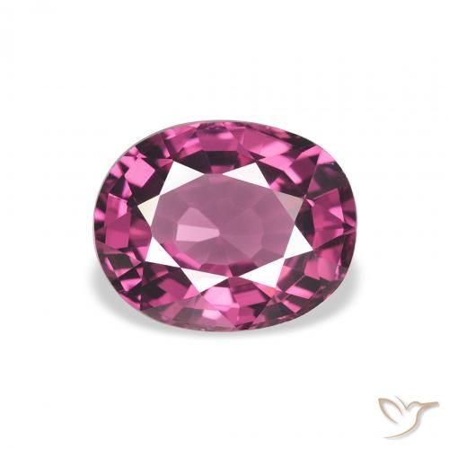 2.35ct 자연스러운 미디엄 퍼플 로돌라이트 가넷, 타원형, VVS