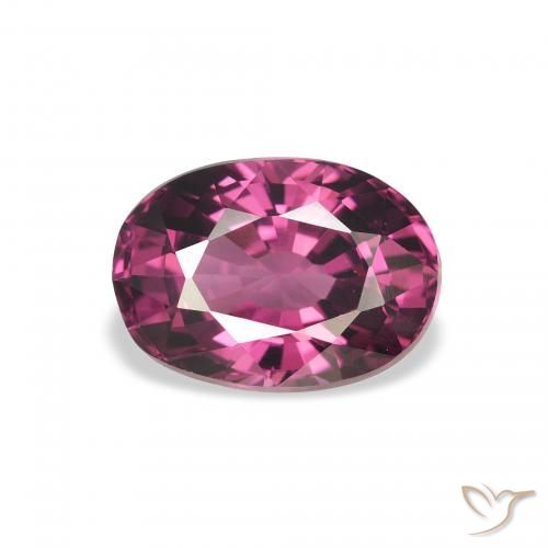 2.67ct 자연스러운 미디엄 퍼플 로돌라이트 가넷, 타원형, VVS