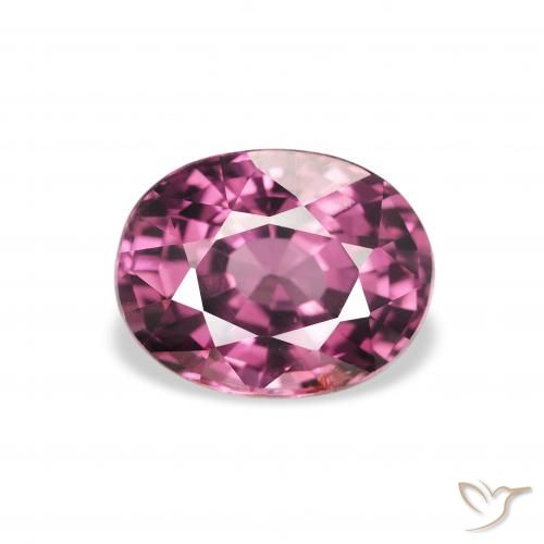 2.11ct 자연스러운 적자색 로돌라이트 가넷, 타원형, VS