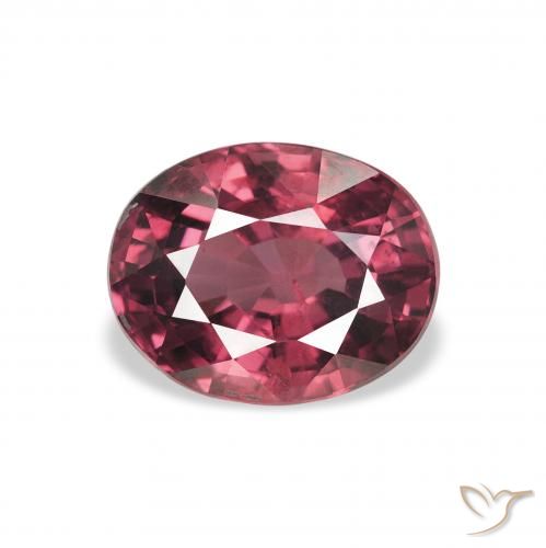 2.23ct 자연스러운 적자색 로돌라이트 가넷, 타원형, VS