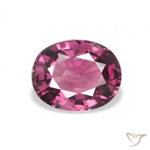 2.47ct 자연스러운 마젠타-핑크 로돌라이트 가넷, 타원형, VS