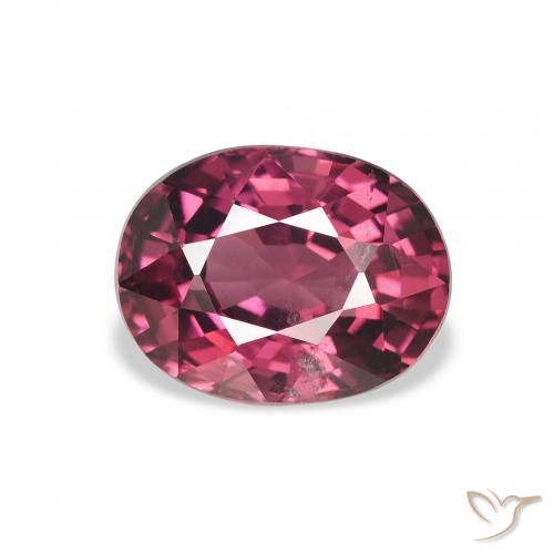 2.76ct 자연스러운 적자색 로돌라이트 가넷, 타원형, VS