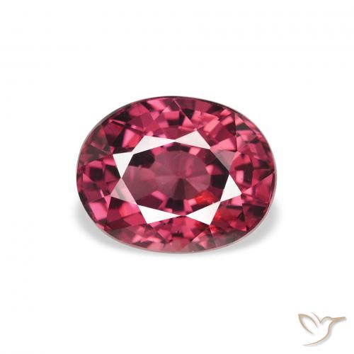 2.29ct 자연스러운 미디엄 퍼플 로돌라이트 가넷, 타원형, VS