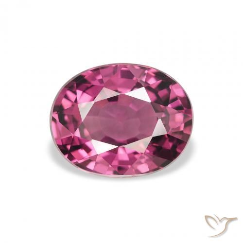 2.34ct 자연스러운 핑크 베리 퍼플 로돌라이트 가넷, 타원형, VS