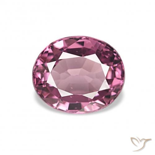 1.33ct 분홍빛이 도는 보라색 로돌라이트 가넷, 타원형, VS