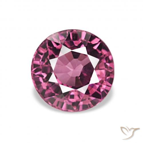 1.18ct 포도 로돌라이트 가넷, 둥근, VVS-VS