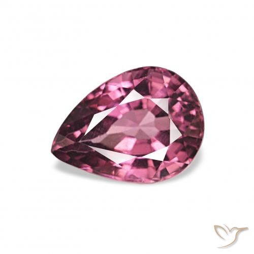 1.01ct 미디엄 퍼플 로돌라이트 가넷, 배 모양, VVS-VS