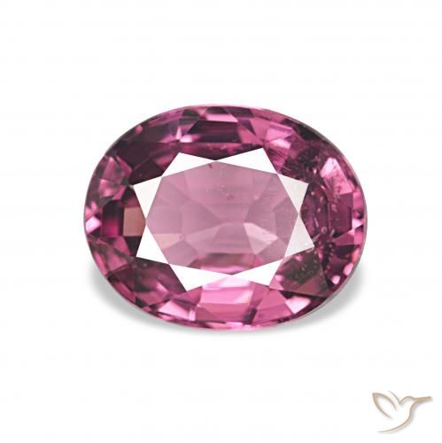 1.30ct 포도 로돌라이트 가넷, 타원형, VS