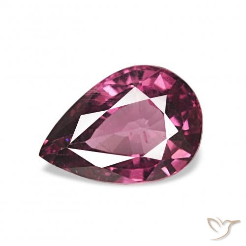 1.21ct 미디엄 퍼플 로돌라이트 가넷, 배 모양, VS