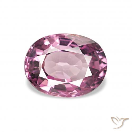 1.14ct 미디엄 퍼플 로돌라이트 가넷, 타원형, VVS