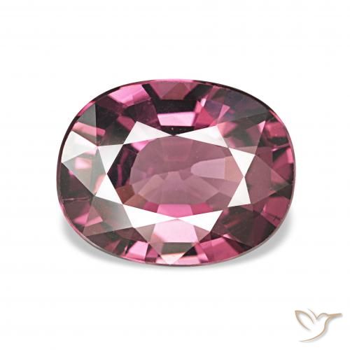1.74ct 다크 마젠타-핑크 로돌라이트 가넷, 타원형, VVS
