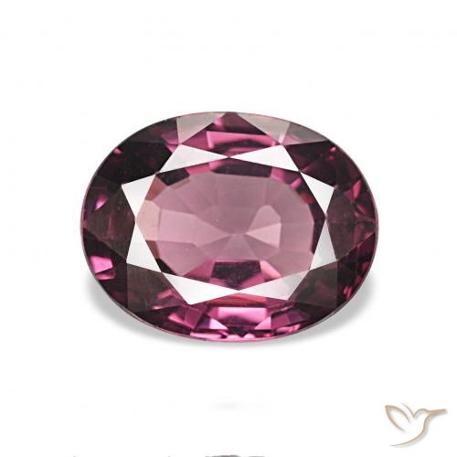 1.50ct 미디엄 퍼플 로돌라이트 가넷, 타원형, VVS