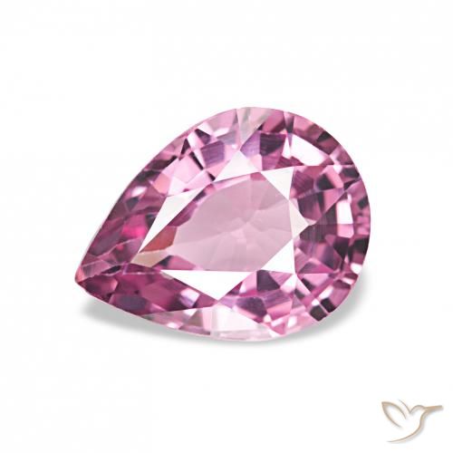 1.02ct 적자색 로돌라이트 가넷, 배 모양, VVS