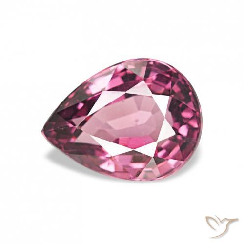 1.10ct 미디엄 퍼플 로돌라이트 가넷, 배 모양, VVS