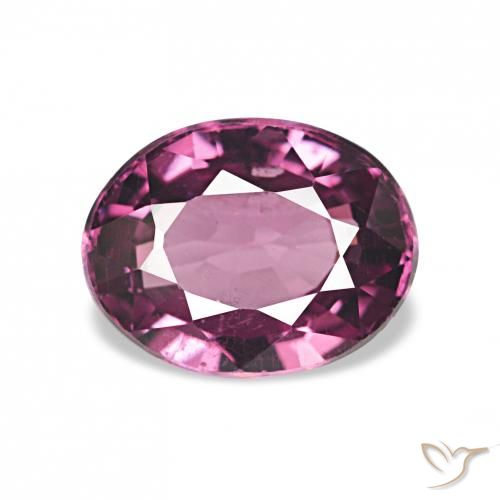 1.27ct 밝은 포도 로돌라이트 가넷, 타원형, VVS