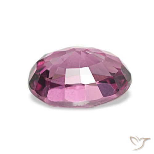 1.27캐럿 천연 밝은 포도 로돌라이트 가넷, 타원형, VVS