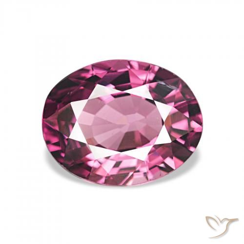 1.85ct 강렬한 보라색 로돌라이트 가넷, 타원형, VVS