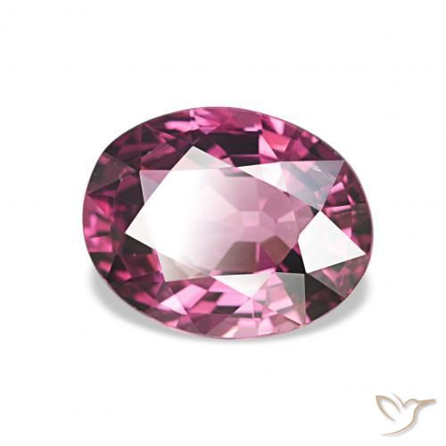 1.85캐럿 천연 강렬한 보라색 로돌라이트 가넷, 타원형, VVS