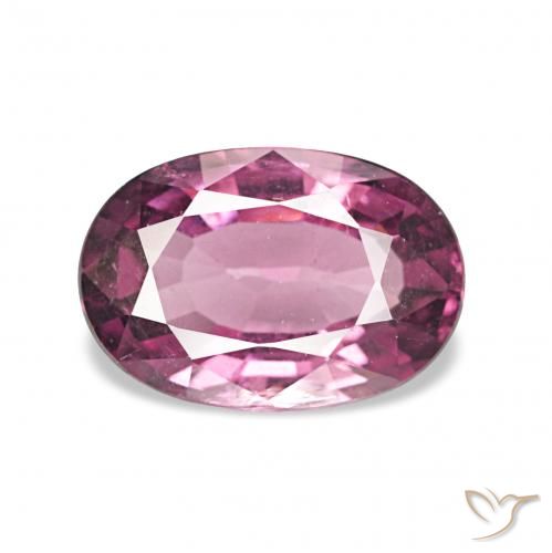 1.34ct 분홍빛이 도는 보라색 로돌라이트 가넷 보석, 타원형, VS