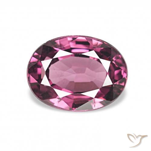 1.34ct 적자색 로돌라이트 가넷 보석, 타원형, VVS-VS