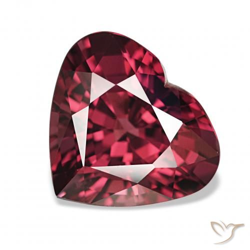 4.19ct 메를로 레드 로돌라이트 가넷, 마음, VVS