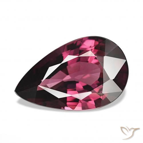 4.23ct 퍼플-레드 로돌라이트 가넷, 배 모양, VVS