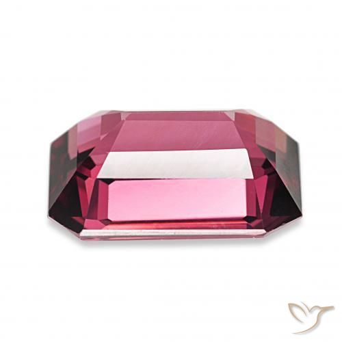 4.60캐럿 천연 딥 마젠타 로돌라이트 가넷, 옥타곤 / 에메랄드 컷, VVS-VS