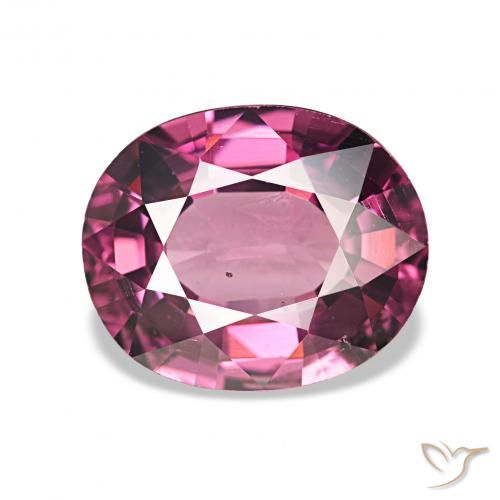2.43캐럿 천연 라베리 레드 로돌라이트 가넷, 타원형, VVS-VS