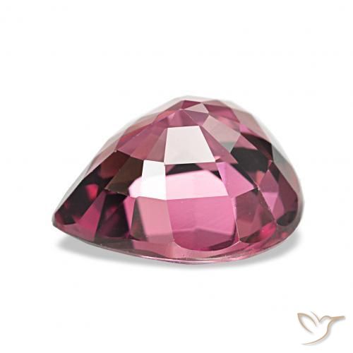 2.64캐럿 천연 강렬한 보라색 로돌라이트 가넷, 배 모양, VVS