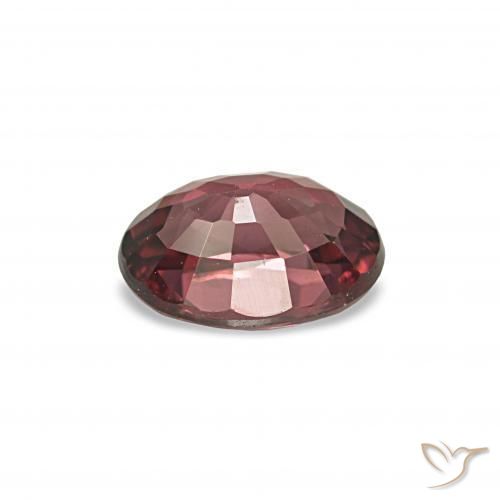 1.06캐럿 천연 딥 레드 로돌라이트 가넷, 타원형 컷, VVS-VS