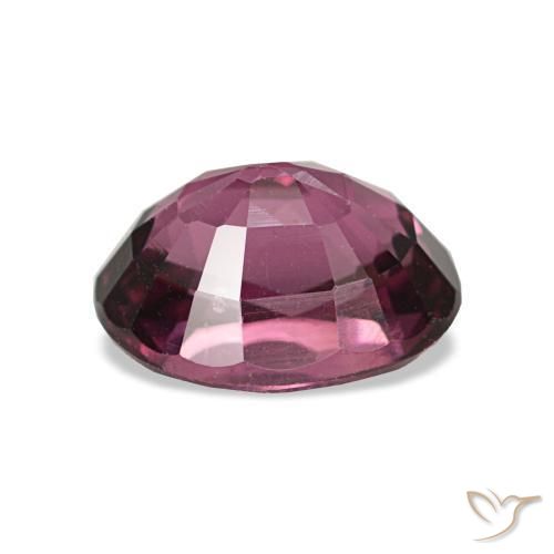 1.25캐럿 천연 라즈베리 레드 로돌라이트 가넷, 타원형 컷, 6.9×5.2 mm, VS-SI