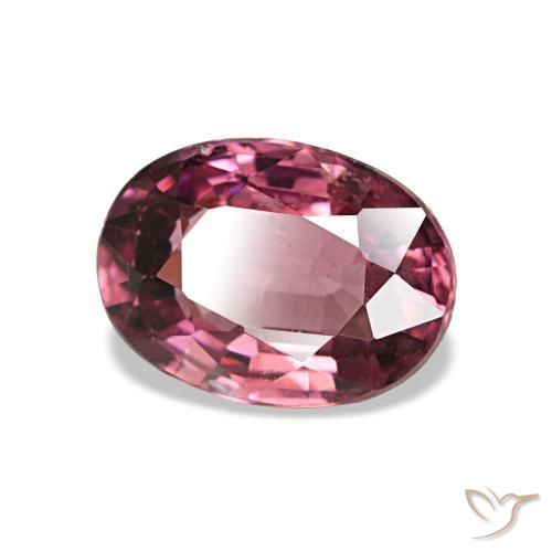 0.97캐럿 천연 미디엄 레드 로돌라이트 가넷, 타원형 컷, 6.8×5 mm, VS