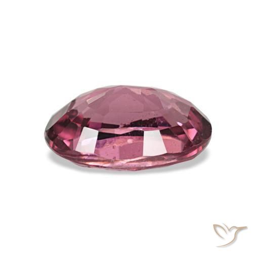 0.97캐럿 천연 미디엄 레드 로돌라이트 가넷, 타원형 컷, 6.8×5 mm, VS