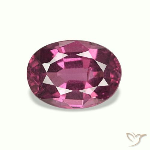 1.10캐럿 천연 라베리 레드 로돌라이트 가넷, 타원형 컷, 6.9×5 mm, VS