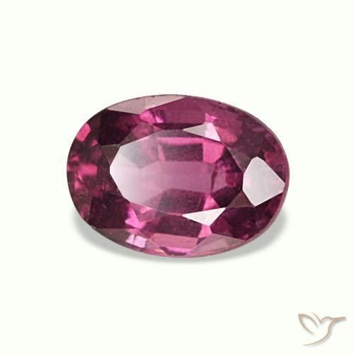 1.10캐럿 천연 라베리 레드 로돌라이트 가넷, 타원형 컷, 6.9×5 mm, VS