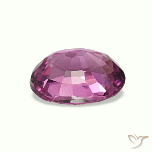 1.08캐럿 천연 Medium Dark-Purple 로돌라이트 가넷, 타원형 컷, 7×5.4 mm, VS