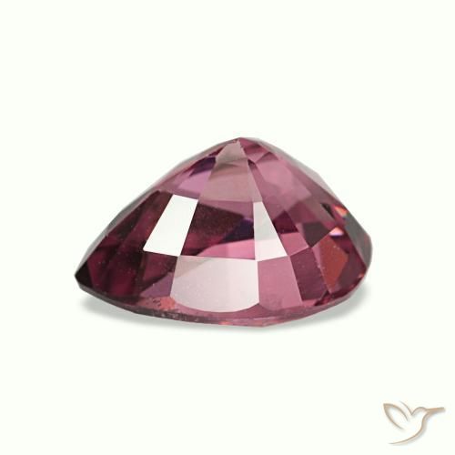 0.90캐럿 천연 붉은빛 퍼플 로돌라이트 가넷, 배 모양, 6.8×5 mm, VS