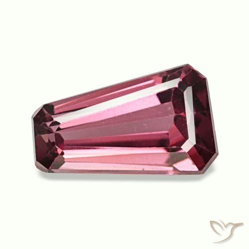 1.58캐럿 천연 핑크 베리 퍼플 로돌라이트 가넷, 멋진 모양, 8.6×5.2 mm, VVS-VS