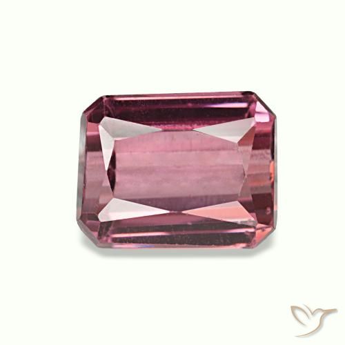 1.36캐럿 천연 메를로 레드 로돌라이트 가넷, 에메랄드 컷, 6.3×5 mm, VVS-VS