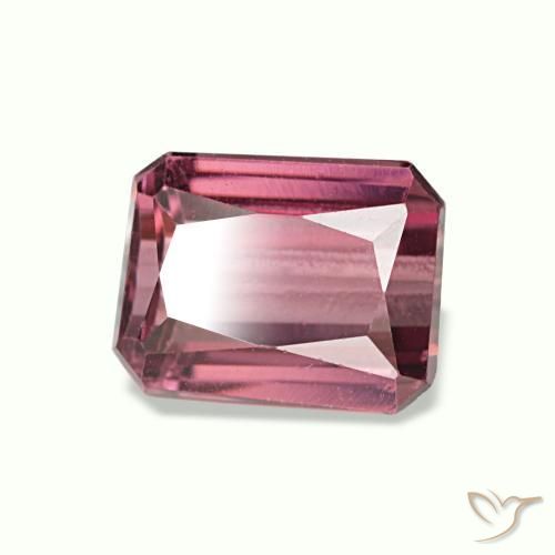 1.36캐럿 천연 메를로 레드 로돌라이트 가넷, 에메랄드 컷, 6.3×5 mm, VVS-VS