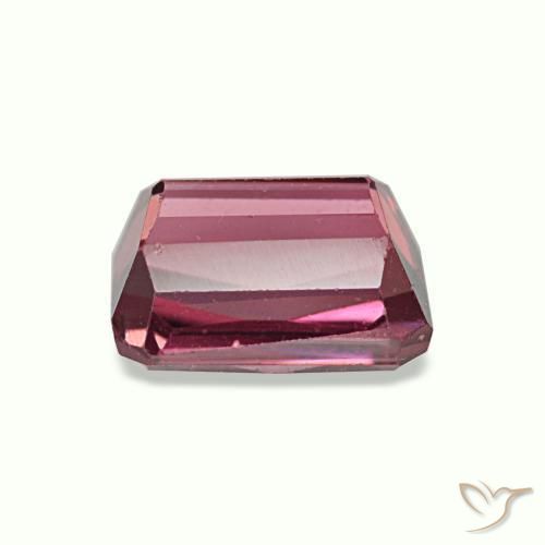 1.36캐럿 천연 메를로 레드 로돌라이트 가넷, 에메랄드 컷, 6.3×5 mm, VVS-VS
