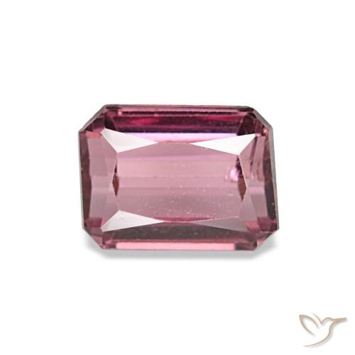 0.89ct 레드 로돌라이트 가넷, 에메랄드 컷, VS