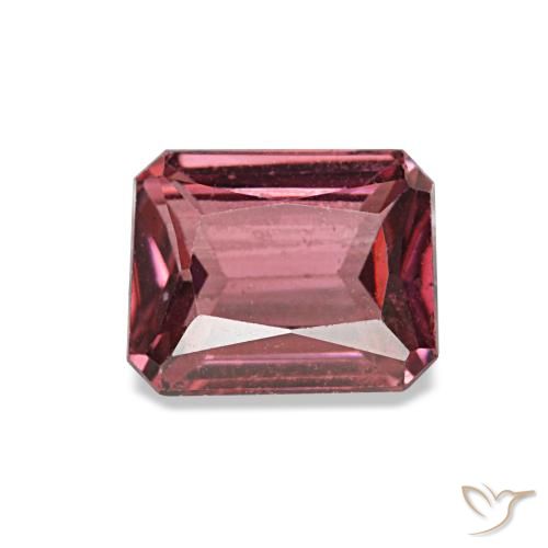 0.93ct 레드 로돌라이트 가넷, 에메랄드 컷, VS