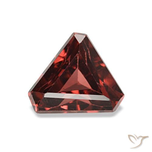 1.22캐럿 천연 딥 스칼렛 레드 로돌라이트 가넷, 멋진 모양, 6.8×5.8 mm, VS