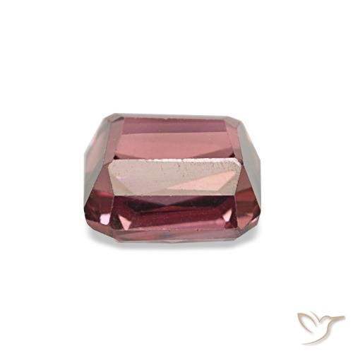 0.95캐럿 천연 메를로 레드 로돌라이트 가넷, 에메랄드 컷, 5.2×4.7 mm, VVS-VS