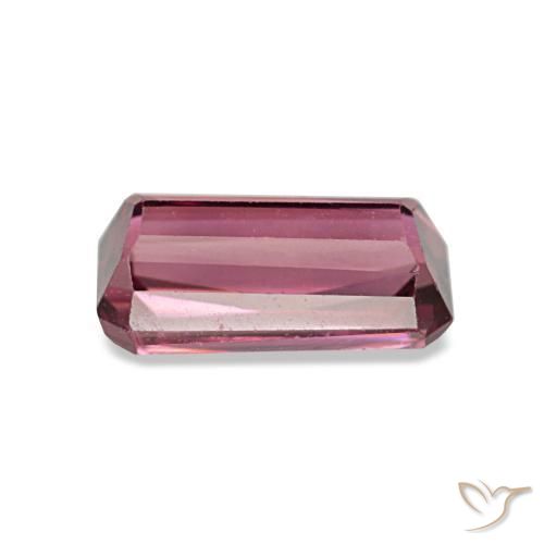 1.19캐럿 천연 라즈베리 레드 로돌라이트 가넷, 에메랄드 컷, 7.6×4 mm, VVS-VS